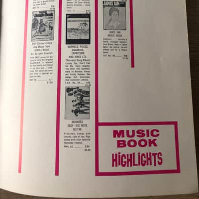 Walt Disney Tab Music of Today (1968) Easy Piano / Lyric Arrangements The One & Only Genuine Original Family Band image 10