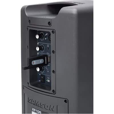 Samson XP106wLM Rechargeable Battery-Powered Portable Bluetooth PA System with Wireless Lavalier Microphone image 5