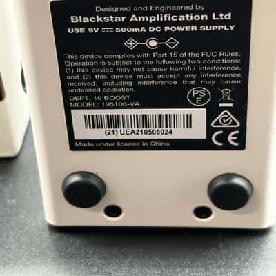 N.O.S. Blackstar Dept. 10 Boost 2021 High Voltage Valve Boost Class A Gain Stage Pedal! image 6