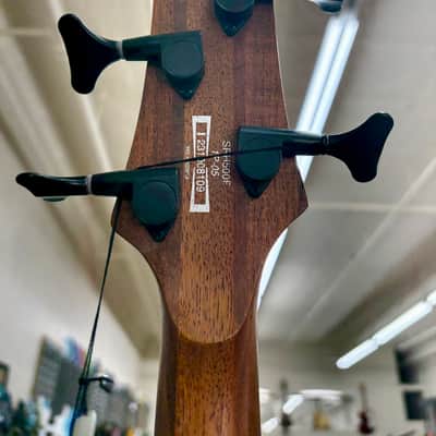 Ibanez Bass Workshop SRH500F fretless semi-hollow electric bass 2017 - Brown Burst Flat image 7