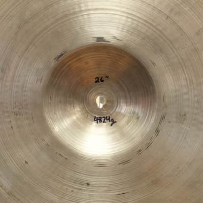 1950s A. Zildjian 26" Hollow Block Stamp Ride 4284g image 4