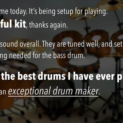 TreeHouse Custom Drums 8-Piece Plied Maple Concert Tom Drumset image 11