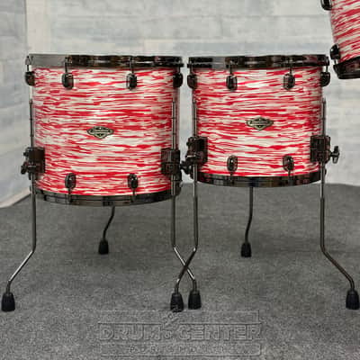 Tama Starclassic Walnut/Birch 5pc Drum Set w/22BD Red & White Oyster image 3