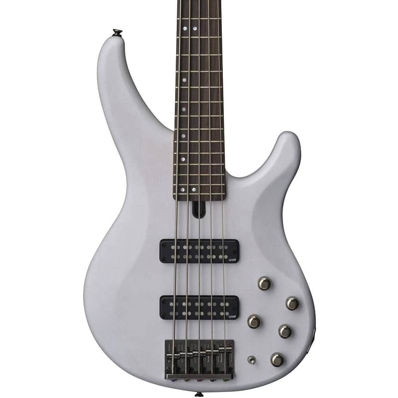 Yamaha TRBX505 5-String Bass Guitar (Translucent White) image 1
