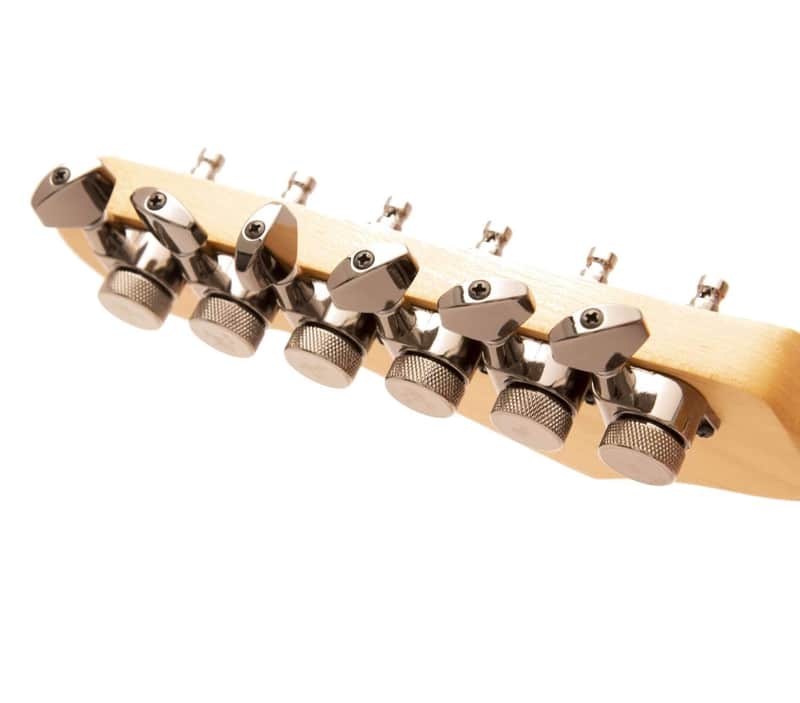 Genuine Tone Ninja 19:1 Locking Tuners, 6 Inline non-staggered set, Black Nickel image 1