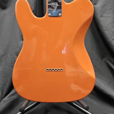 Partscaster Telecaster - Orange w/ Flame Maple Neck image 5
