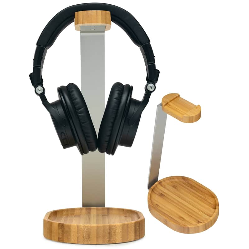 Knox Gear Wooden Headphone Stand (Bamboo Brown) image 1