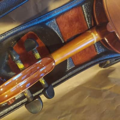Josef Lorenz Luby (Schonbach) 4/4 Violin, Czech, Glasser bow. Very Good Cond image 12