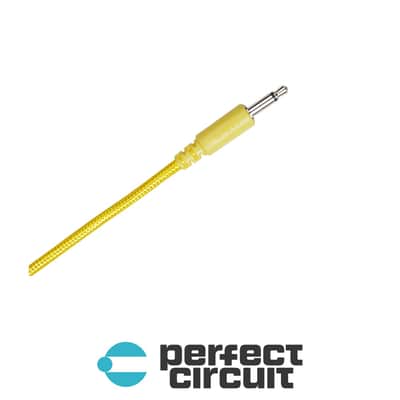 LMNTL 3.5mm Braided Patch Cable - 24IN (Yellow)