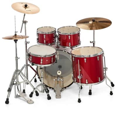 Drum Kit Sonor AQX Studio Includes Bronze Cymbals And Hardware, Red Moon Sparkle image 3