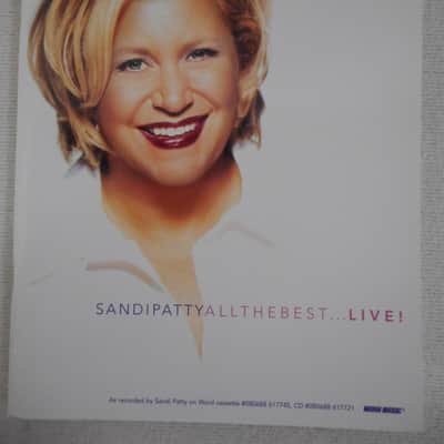 Hal Leonard Sandi Patty "All The Best Live!" Songbook 2002 image 1