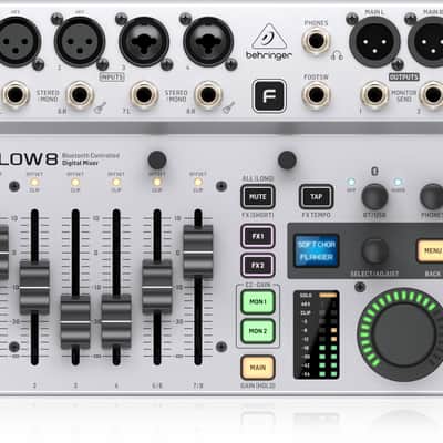 BEHRINGER FLOW 8 8-Channel Bluetooth Controlled Digital Mixer NEW - GRAY image 1