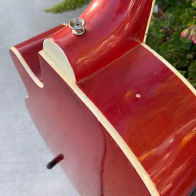 Rare Redburst Sky Electric/Acoustic Bass Guitar image 13