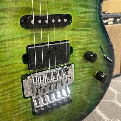 Ernie Ball Music Man L4 Steve Lukather BFR Family Reserve 150 pcs. 2025 - Green Tide 6-String Electric Guitar Floyd Rose *AUTHORIZED DEALER image 4