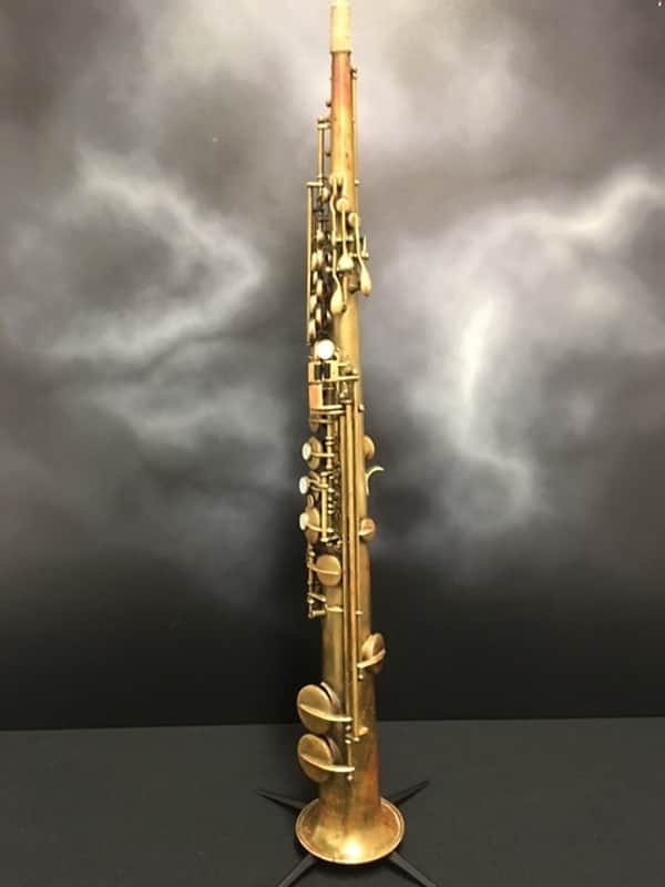 Buescher True-Tone (Low Pitch) Soprano Saxophone 1922-1923 | Reverb