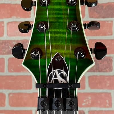 ESP LTD Alex Skolnick AS-1 Signature Electric Guitar - Lime Burst/Lime Green image 8