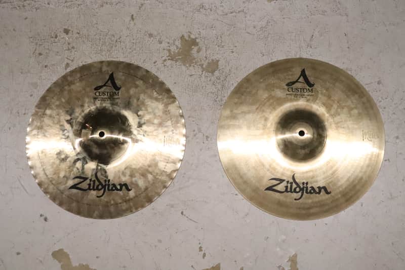 Zildjian 14" A Custom Mastersound Hi Hat Cymbal Pair Bild 1