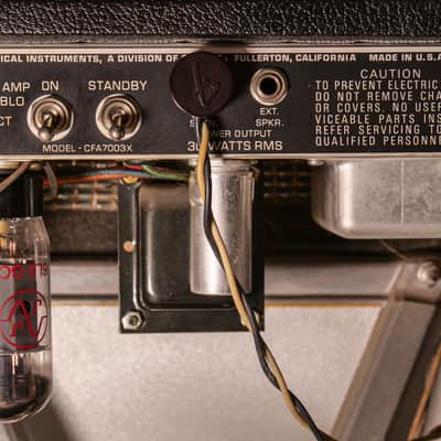 Fender Bantam Bass-Amp - 2-Channel 30-Watt 1x15" Guitar Combo 1969 - 1971 - Silverface image 13