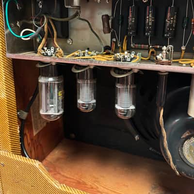 1955 Fender Tremolux 5E9 Narrow Panel Tweed image 19