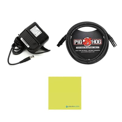 Radial Engineering StageBug SB-48 Phantom Power Supply Bundle w/Pig Hog PHM10 8mm Mic XLR Cable and Liquid Audio Polishing Cloth image 2