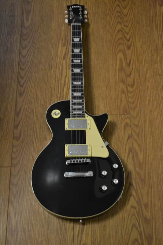 Canadian LyxPro SB LP Style Guitar, 2 Humbuckers, Gloss Black image 1