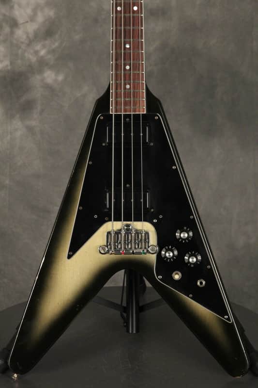 Gibson Flying V Bass Original 1981 Silverburst image 1