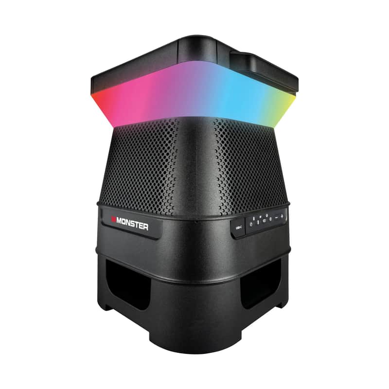 Monster MNSOLX-BLK | Solar X Outdoor Wireless Solar Powered Speaker. New with Full Warranty! image 1