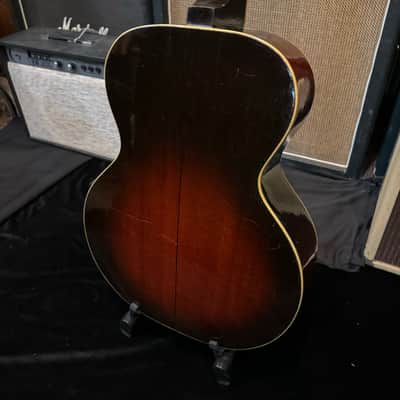 Harmony H1252 Professional Acoustic Guitar 1940s - Sunburst image 6