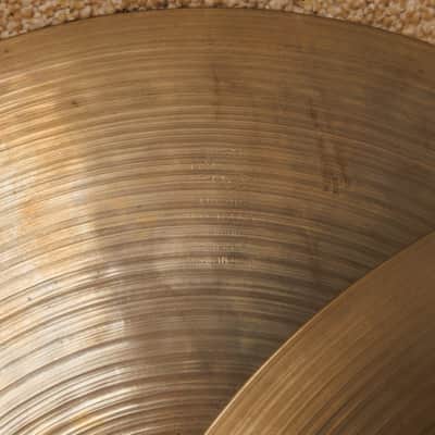 Vintage Zildjian A 14" Rock Hi Hat Cymbals 1227g 1398g image 3