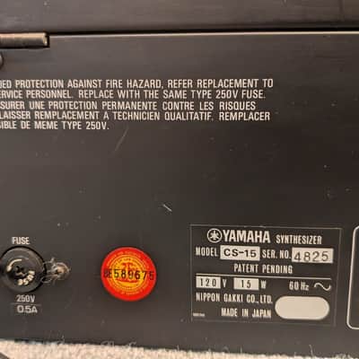 Yamaha CS-15 Duophonic Synthesizer 1978 - 1982 - Black image 8