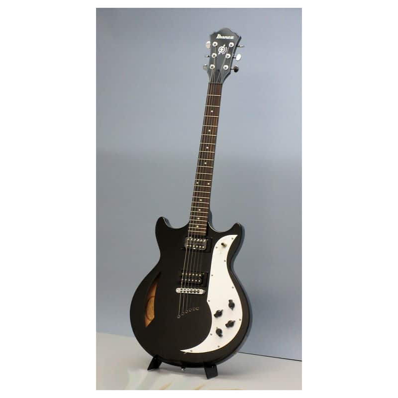 Ibanez AMF73 Semi-Hollowbody Electric Guitar Black | Reverb