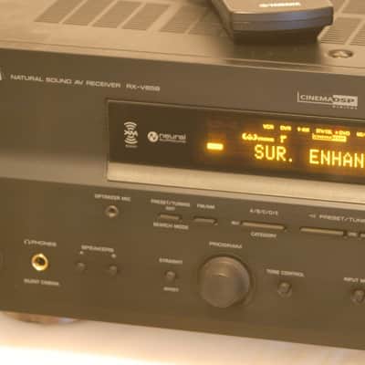 YAMAHA RX-V659 100 Watts x 7 Channel Home Theater Receiver Black w/RAV254 Programmable Remote VGUC image 2