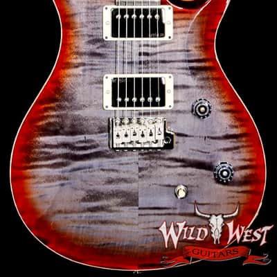 2024 Paul Reed Smith PRS Wild West Guitars Special Run CE 24 Painted Black Neck 57/08 Covered Pickups Faded Grey Black Cherry Burst 7.60 LBS image 1