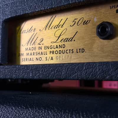 Marshall JMP 2204 Master Model Mk2 Lead 50-Watt Guitar Amp Head 1977 - Black image 9