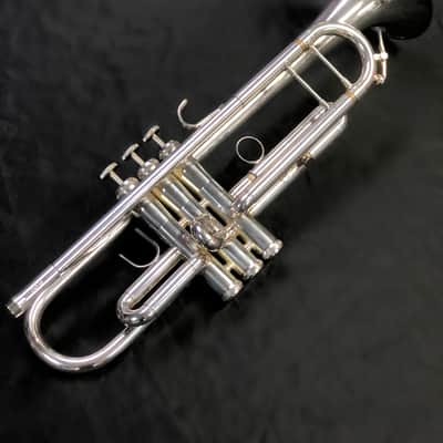 King SB12 System Blue Marching Trumpet Silver-Plated image 1