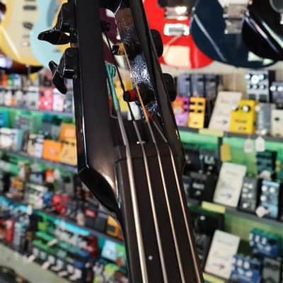 NS WAV Electric Upright Bass Transparent Black w/Bag - USED image 3