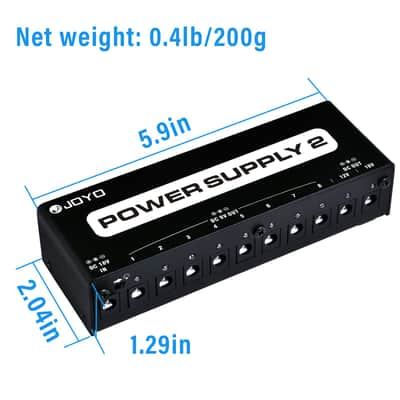 Joyo JP-02 Guitar Pedal Power Supply 10 Isolated Output DC 9V 12V 18V Options for Distortion, Reverb, Chorus Effect Pedalboard Chains image 5