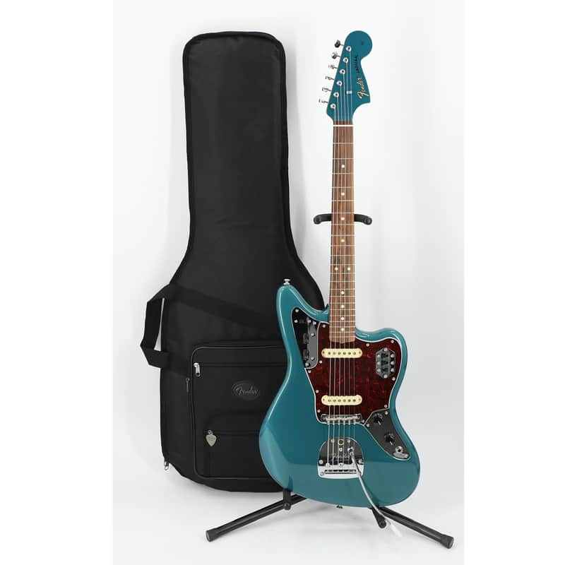 Fender Vintera '60s Jaguar with Pau Ferro Fretboard - Ocean Turquoise w/Bag