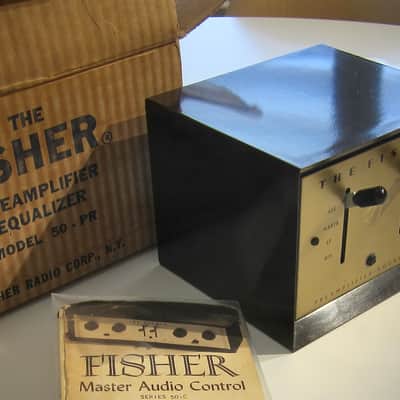 The Fischer Model 50-PR Vintage Preamplifier and Equalizer Circa-1940s-Brown Bakelite image 9