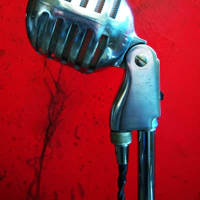 Vintage 1950's Electro-Voice 950 Cardax Crystal Microphone w cable mod LED light lamp # 1 image 5