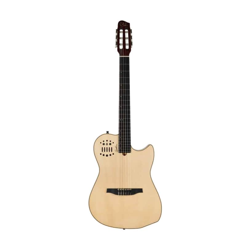 Godin Multiac Nylon String - Two-Chambered Mahogany Body, Synth Access with Gig Bag (Natural) image 1