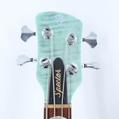 Spector Euro 4 RST 4-String Bass with Roasted Maple Neck - Turquoise Tide Matte image 5