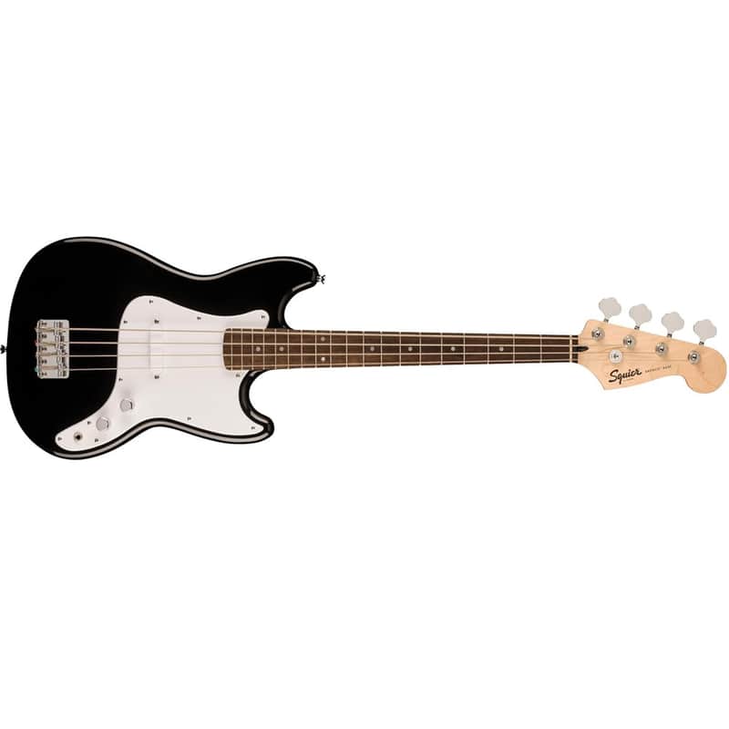 Fender 0373800506 Sonic Bronco Bass Laurel Fingerboard White Pickguard Black image 1