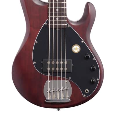Sterling SUB StingRay 5 Bass Guitar Walnut Satin image 3