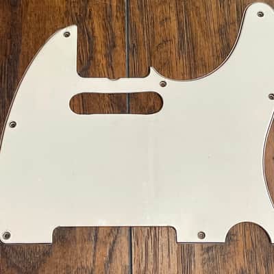 Original / Vintage 1966 Fender Telecaster Pickguard White 3-Ply. Suited for Teles from 1965 - 1969. image 1