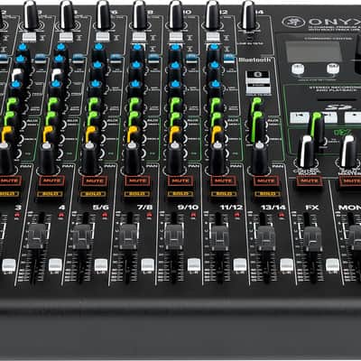 Mackie ONYX12 12-Ch. Mixer w/Multi-Track USB/EQ+Bluetooth+Se Electronics Mic image 8