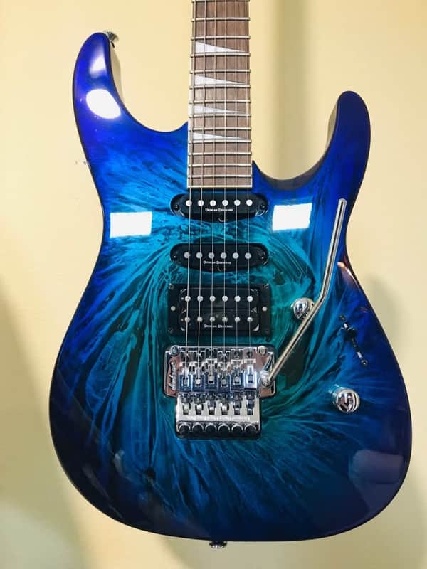 Jackson DK2 Pro Dinky Eerie Dess Swirl 1990s - Eerie Dess Swirl image 1