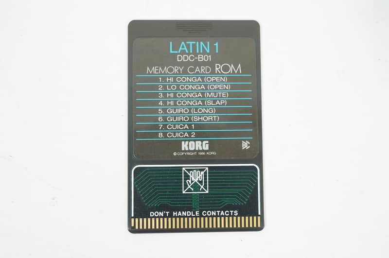 [SALE Ends June 22] KORG DDC-B01 LATIN 1 ROM for DDD-1, DDD-5 Worldwide Shipment image 1