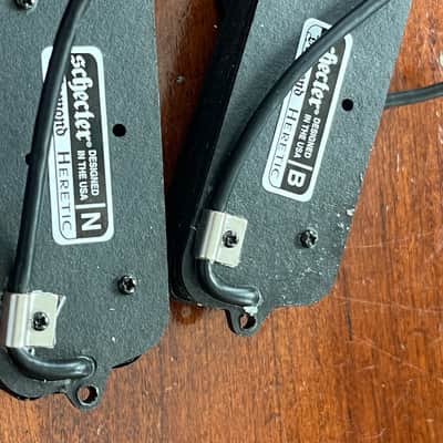 Schecter set Diamond Heretic pickups multi-scale guitar 7-string Humbucker image 2