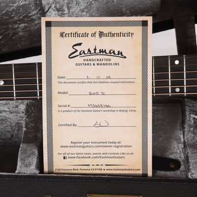 Eastman E10D-TC Thermo Cured Adirondack/Mahogany Dreadnought Natural image 10